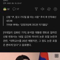 尹멘토 '김건희 여사 정도 표절 흔해' 공개행보 당부