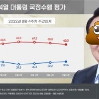조선일보가 말하는 정권 붕괴 부정 평가 비율