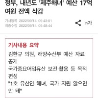 정부, ‘제주해녀’ 예산 전액 삭감