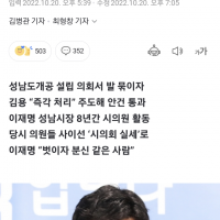 [단독] 성남시의원 “김용은 실세였다… 사무실에 김만배, 유동규 드<b class=