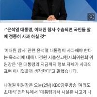 나경원 “이태원 참사, 尹 행보 자체가 ‘사과’..
