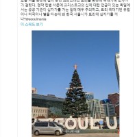 서울광장 크리스마스 트리 논란
