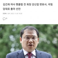 검건희 팬클럽 회장 강신업 국힘 당대표 출마 선언