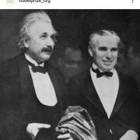 아인슈타인과 찰리 채플린의 대화