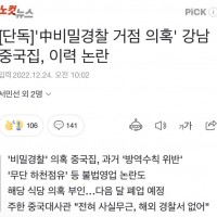 [단독]'中비밀경찰 거점 의혹' 강남 중국집, 이력 논란