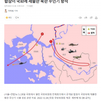 펌) 어이 털리는 북한 무인기 항적 지도
