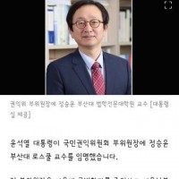 오또케 논란 서울대 로스쿨교수 권익위 부위원장 임명