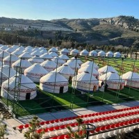 키르기즈스탄에서 튀르키예 이재민에 보낸 텐트