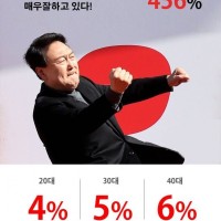 윤석열 지지율 456% 돌파 축하