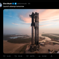 오늘 SpaceX Starship 발사 시도 하는군요.