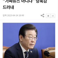 이재명 대표, 윤석열 인터뷰 소식 듣고 '가짜뉴스 아니냐' 당혹