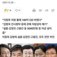 [단독] '이정근 노트'의 실명 의원들, 이원욱·김병욱·설훈·김영진·고용진