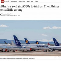 [CNN] 인생사 새옹지마. 루프트한자의 A380에 얽…