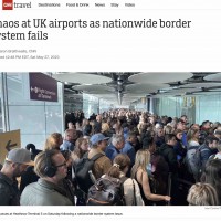 [CNN] 영국 자동출입국심사 시스템 전면 불통. 상황…