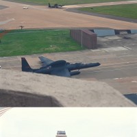 오산 비행장의 미군 비행기들 단체 사진