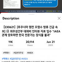 속보) 일본 외무성간부 대외비 자료, 'IAEA 관계양호하면 한국전문가는 장식에 불과'