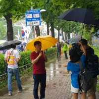 오늘 폭우속의 촛불집회 후기