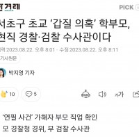 서이초 '갑질의혹' 학부모, 현직 경찰관(모) + 검찰…