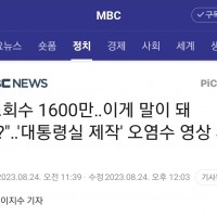 BTS, 블랙핑클급 대통령실 제작' 오염수 영상 1,600만 뷰