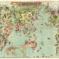 1924년 일본에서 제작한 세계지도 속 '식민지 조선'…