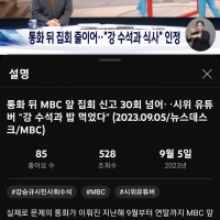 MBC ''통화 뒤 집회 줄이어ᆢ'강 수석과 식사' 인…
