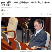[속보] 민주 '이재명, 본회의 참석…채상병 특검법 패…
