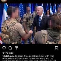 (펌)하마스와 싸우는 특수부대원 사진 올린 美 백악관……