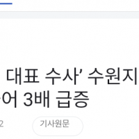[단독] ‘이재명 대표 수사’ 수원지검 미제사건 현 정…