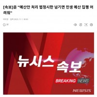 [속보]윤 '예산안 처리 법정시한 넘기면 민생 예산 집…