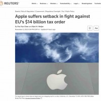[속보/로이터] 애플, 아일랜드 조세회피로 인한 과징금 140억달러 소송 패소.