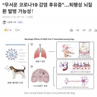 “무서운 코로나19 감염 후유증”…퇴행성 뇌질환 발병 가능성↑