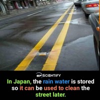 일본 걸로 둔갑된 국내 빗물 스프링클러 도로 사진
