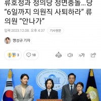 정의당'류효정의원직 사퇴하라'