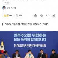 더민주 공보국. 1cm 열상 가짜뉴스 발원지는 총리실