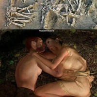 신석기 시대 무덤. 발다로의 연인들