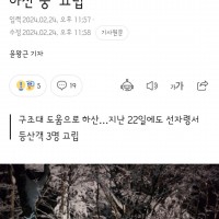 1m 폭설' 선자령서 또…남녀 11명 하산 중 '고립'