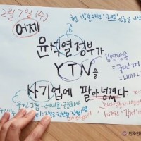 윤, YTN을 천만원에 1인 사기업에 팔아넘겼다.