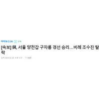 [속보] 국힘, 서울 양천갑 경선…조수진 탈락