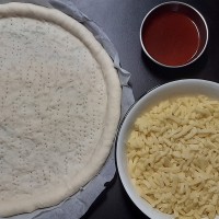 코리안 치즈 피자