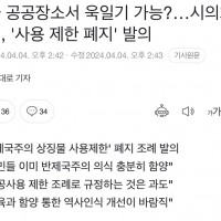 서울 시의회 국힘, 전범기 사용금지 조항 폐지 발의