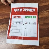 경로당에 유포되고 있는 인쇄물 공개한 추미애 SNS(보배펌)