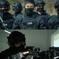 SDT에서 군생활 중인 방탄소년단 뷔의 흑복 사진