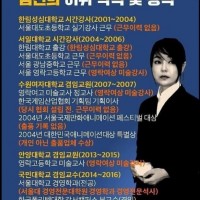 다시 기어나온 김건희의 다시 보는 허위 학력/경력