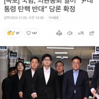 [속보] 국힘 탄핵 반대 당론 확정