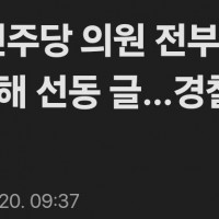 민주당의원들 살해선동 일베글 수사